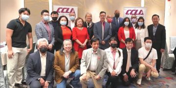 加拿大华人自由党协会举办祝捷午餐会