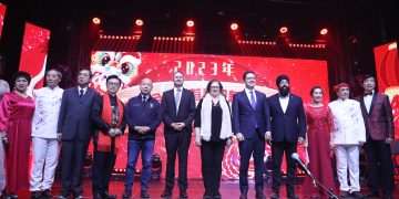 联邦保守党党魁博励治亲临新华会迎新春演唱会